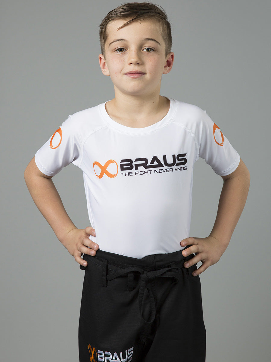 Ranked Kids No Gi Rash Guard Short Sleeve