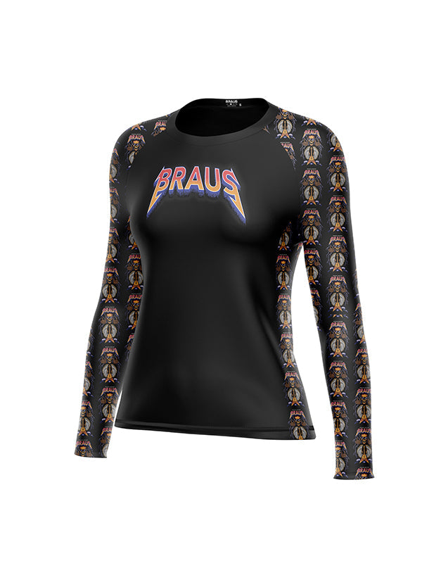 Rock and Roll Women's No Gi Rash Guard Long Sleeve