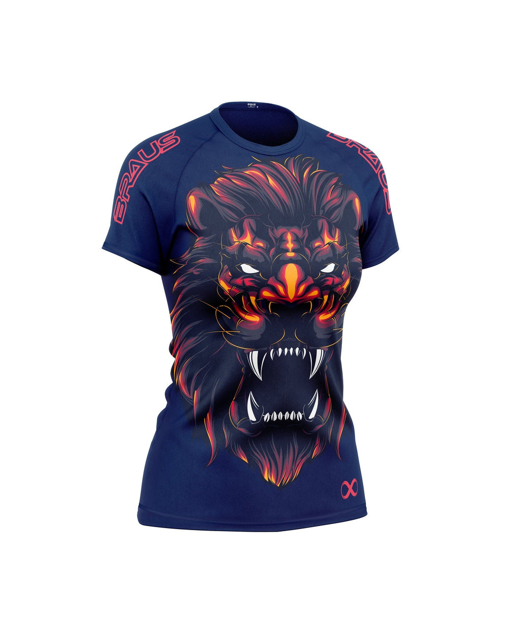 Lion Women's No Gi Rash Guard Short Sleeve