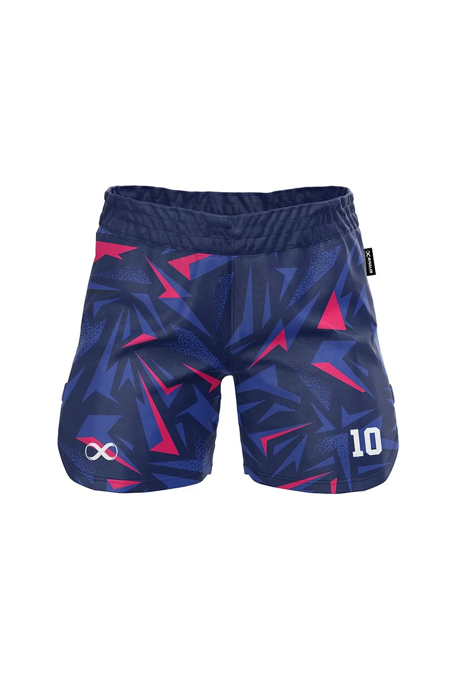 10 Years Women's No Gi Fight Shorts Navy Pink