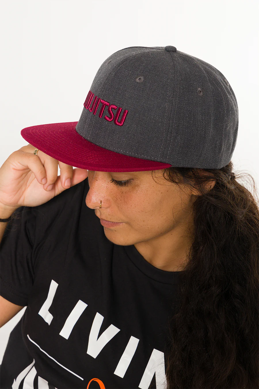 Classic Jiu Jitsu Women's Snapback Hat Grey