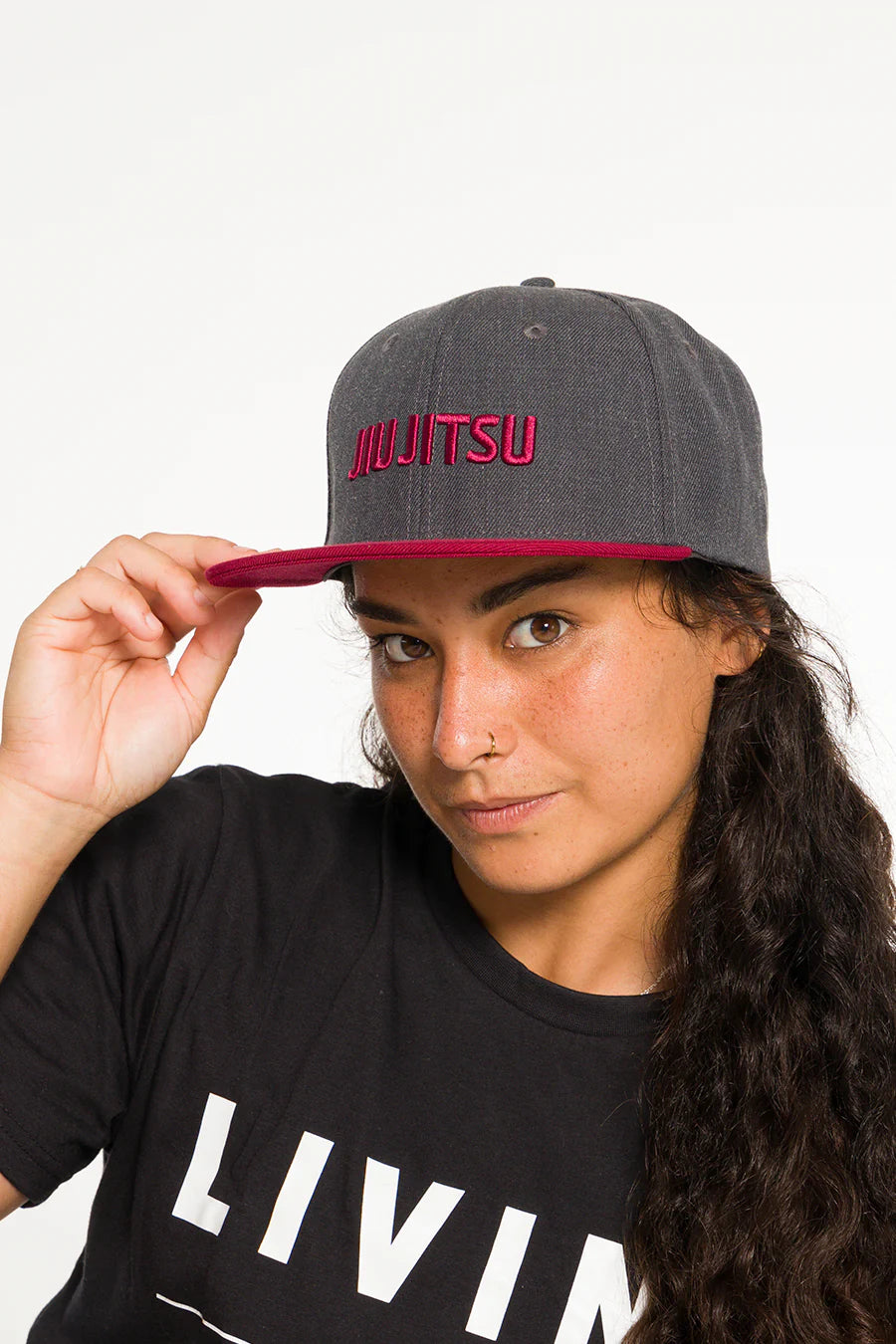 Classic Jiu Jitsu Women's Snapback Hat Grey