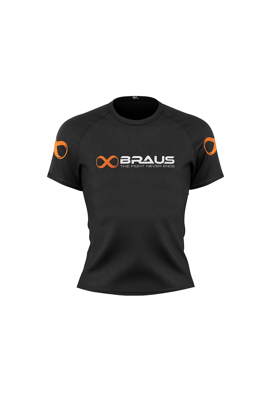 Braus Kids Rash Guard Short Sleeve Black