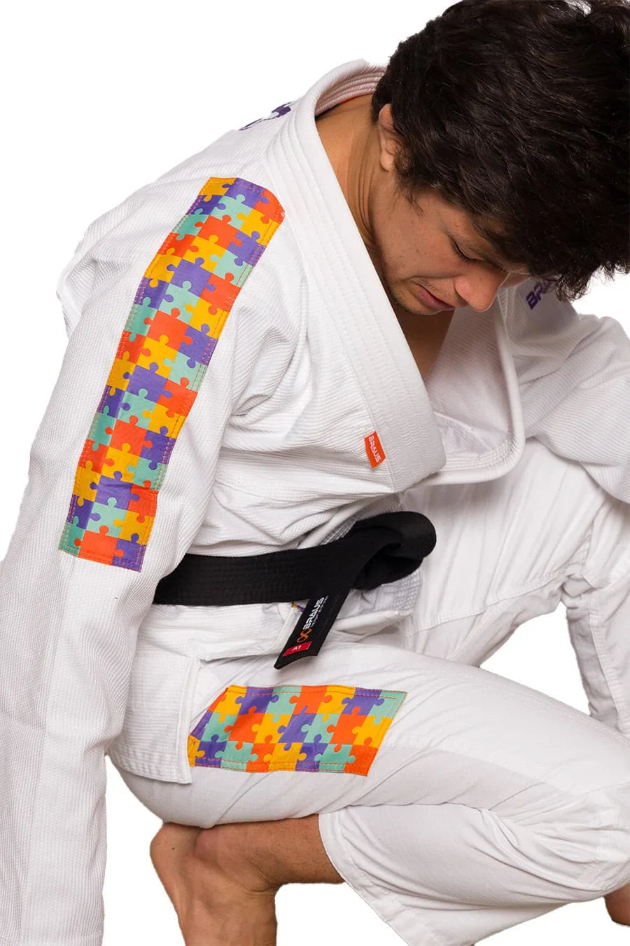 Puzzle White BJJ Gi