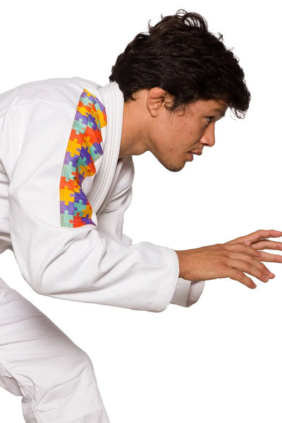 Puzzle White BJJ Gi