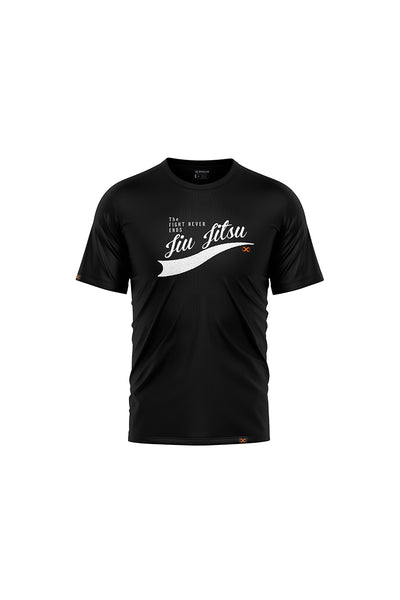 The Fight Never Ends Jiu Jitsu Tee Unisex Black