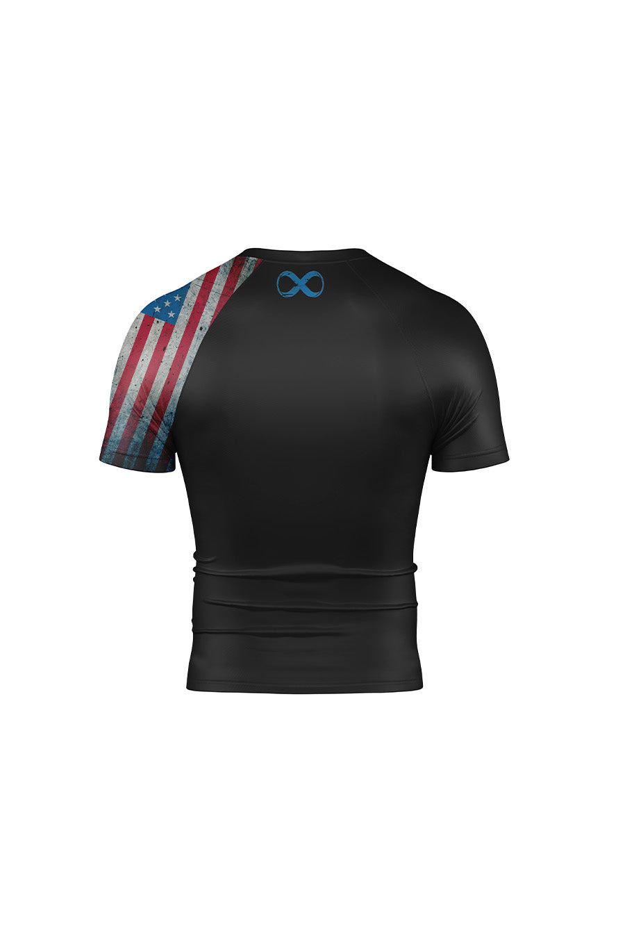 USA Flag No Gi Rash Guard Short Sleeve