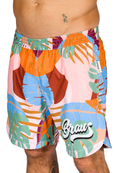 Braus Fight No Gi Grappling Shorts Tropical Coral