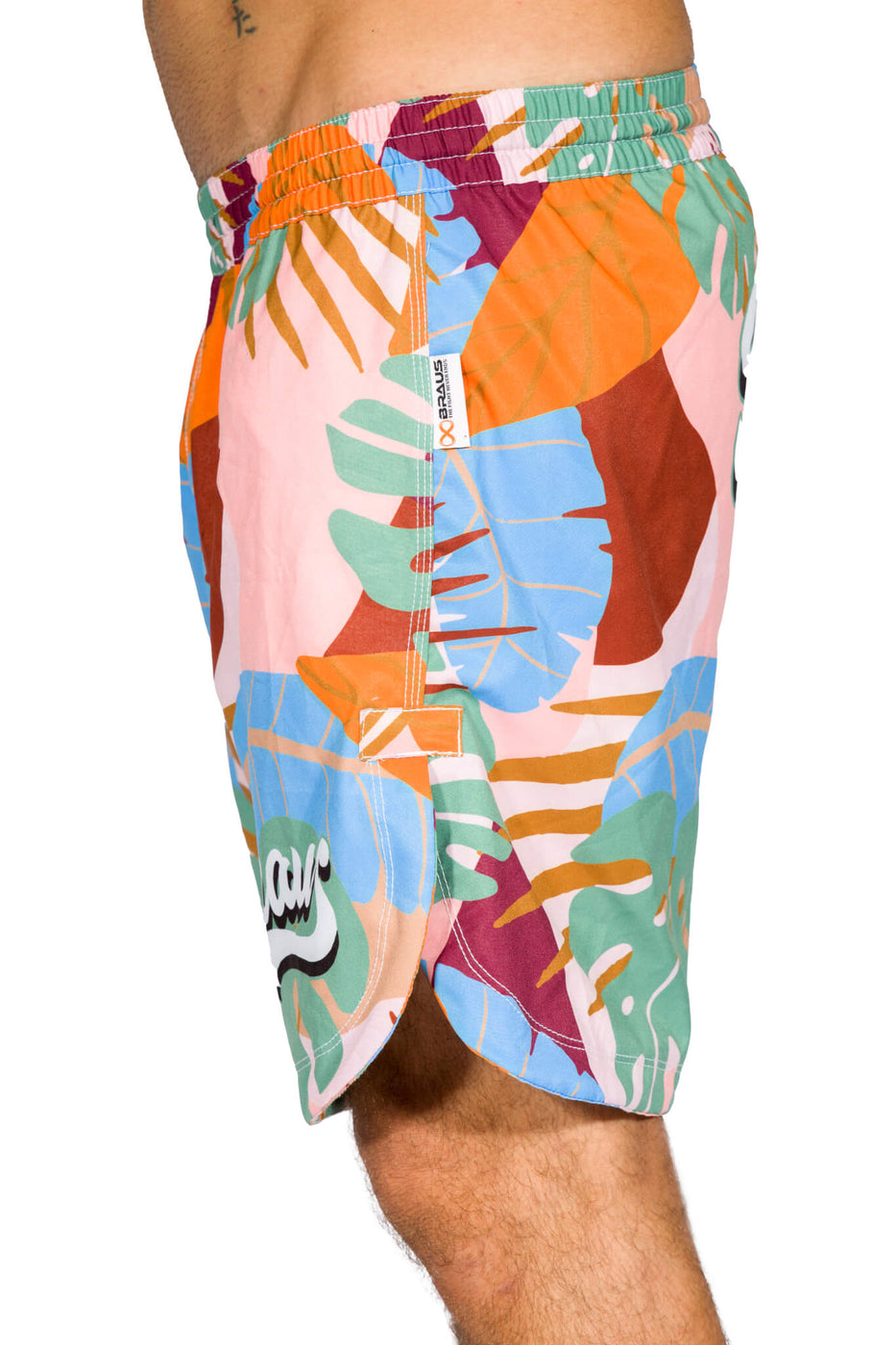 Braus Fight No Gi Grappling Shorts Tropical Coral