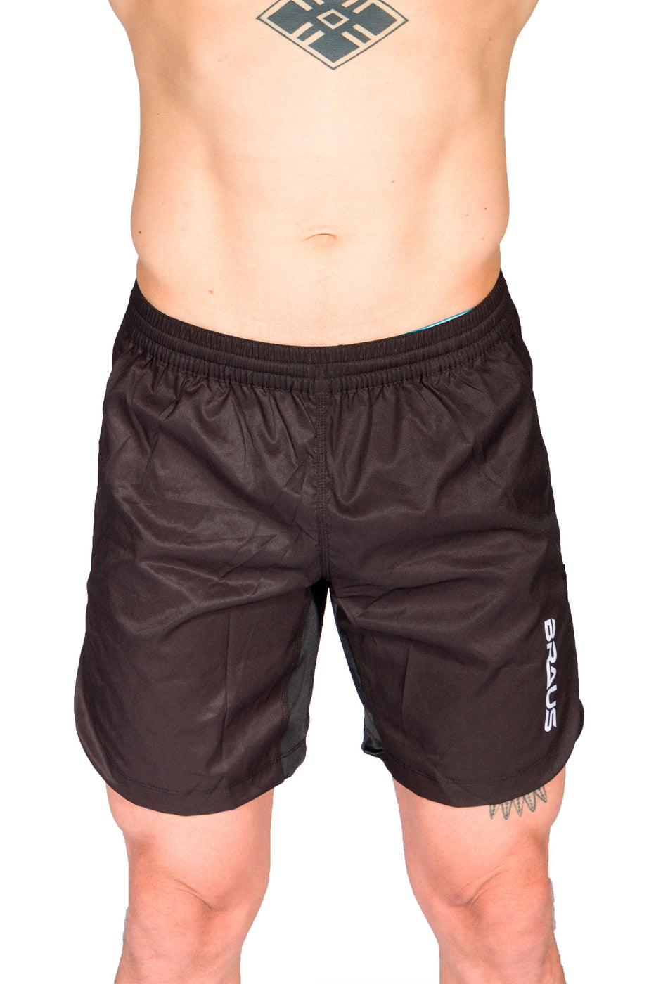 Bruas Fight BJJ No Gi Fight Short AUS Black Grappling Men (5)